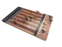 The Horse Race Party Game Brown Striped Track Edition