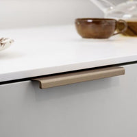 Edge Brushed Bronze "Artisan" Drawer Pulls Euro • Knobs