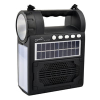 Supersonic Solar Power Speaker with FM Radio / Flashlight / Lantern