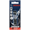 BOSCH ITDSL810202 2 pc. Driven 2 In. Impact Slotted #8-10 Power Bits