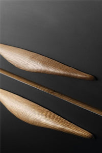 Lacquered Walnut "Manta" Wood Drawer Handles Euro • Knobs