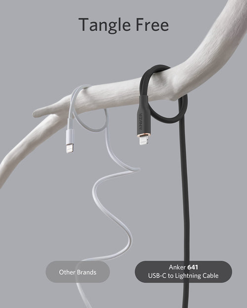 Anker <b>641</b> USB-C to Lightning Cable (Flow, Silicone)