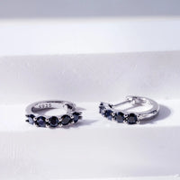 3mm Black Moissanite Stud Earrings 925 Sterling Silver Certified Gift