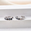 3mm Black Moissanite Stud Earrings 925 Sterling Silver Certified Gift