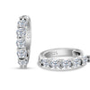 3mm Moissanite 10-Stone Stud Earrings 925 Sterling Silver For Women