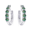 3mm Moissanite 10-Stone Stud Earrings 925 Sterling Silver For Women