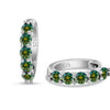 3mm Moissanite 10-Stone Stud Earrings 925 Sterling Silver For Women