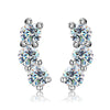 3mm Moissanite Diamond Stud Earrings 925 Sterling Silver 18K White Gold Plated