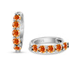 3mm Moissanite 10-Stone Stud Earrings 925 Sterling Silver For Women