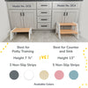 1-Step Wooden Stool for Kids