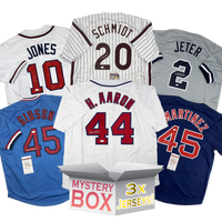3x Hall of Famers Autographed/Signed Baseball Jerseys Mystery Box with PSA JSA or Beckett COA