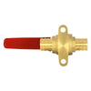 10 Pcs 1" PEX Crimp Drop Ear Ball Valve, Red (Lead Free)