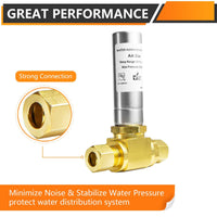 10 Pcs 3/8" OD Comp. x 3/8" OD Female Comp. , Water Hammer Arrestor Tee For Dishwasher Connection, Stainless Steel Plumbingsell