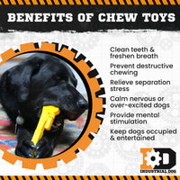 Pipe Wrench Nylon Dog Toy for Aggressive Chewers | USA Made | SodaPup