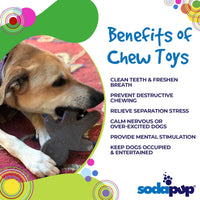 Gingerbread Man Nylon Dog Chew Toy for Aggressive Chewers | USA Made