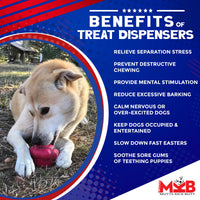 Cupcake eDispenser - Durable Rubber Chew Toy & Treat Dispenser | USA Made
