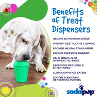 Coffee Cup Rubber Dog Chew Toy for Power Chewers | Treat Dispenser | USA Made