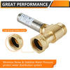 10 Pcs 3/4" Swivel FHT x 3/4" MHT for Washing Machine, Water Hammer Arrestor Tee, Stainless Steel
