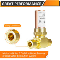 3/8" OD Comp. x 3/8" OD Female Comp. , Tee Copper Water Hammer Arrestor for Dishwasher Connection Plumbingsell