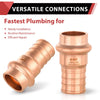 1/2" Press Copper x 3/4" PEX-B Crimp Adapter (Lead Free) Plumbingsell