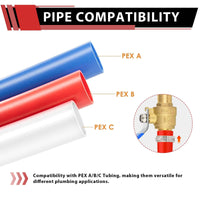 3/4" PEX Crimp X 3/4" FNPT Ball Valve, Blue (Lead Free) Plumbingsell