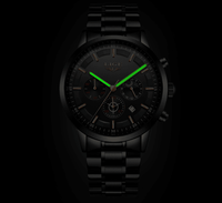 Men's Waterproof  Watch With Chronometers And Date Display Unique Design Perfect Gift
