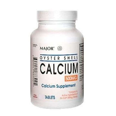 Major Oyster Shell Calcium 500 Mg With Vitamin D