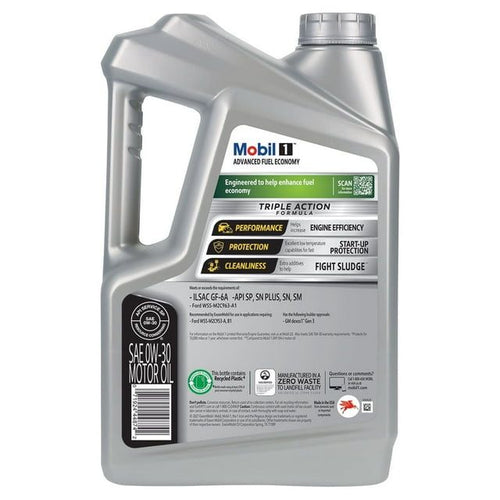 (3 pack) Mobil 1 Advanced Fuel Economy Full Synthetic Motor Oil 0W-30, 5 qt (3 Pack) EasyOptionXY LLC