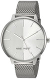 Nine West Womens Sunray Dial Mesh Bracelet Watch