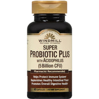 Windmill Super Probiotic Plus, 8-Strain Probiotic Complex, 60 Vegetable Capsules