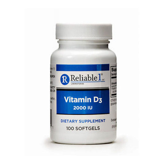 Reliable 1 Laboratories Vitamin D3 2000 Iu Softgels
