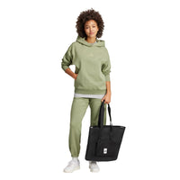 adidas Womens All SZN Fleece Loose Pants Tent Green