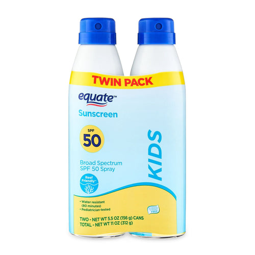 Equate Kids Sunscreen Spray, SPF 50, 11 oz, 2 Count EasyOptionXY LLC