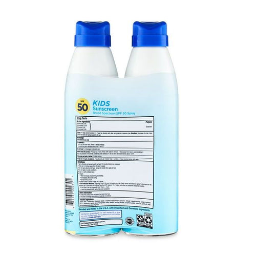 Equate Kids Sunscreen Spray, SPF 50, 11 oz, 2 Count EasyOptionXY LLC