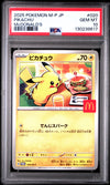 Graded 2025 PKM Japanese M-P Promo #020 Pikachu McDonald's Burgerchu Trading Card Game PSA 10 Gem Mint