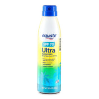 Equate Ultra Broad Spectrum Sunscreen Spray, SPF 70, 5.5 oz EasyOptionXY LLC