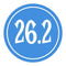 Blue / 26.2 Mile