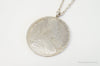 Antique 1780 M. Theresia Austrian Silver Thaler Coin Necklace