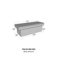 Westin Automotive Brute Pro-Series Tool Box Aluminum Full Lid Full Size XOver Xtra Deep