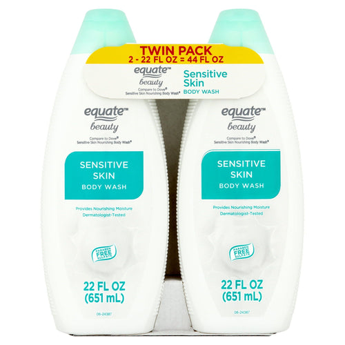 Equate Sensitive Skin Body Wash, 22 fl oz, 2 Pack EasyOptionXY LLC