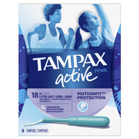 Tampax Pearl Active Light Absorbency Tampons Unscented