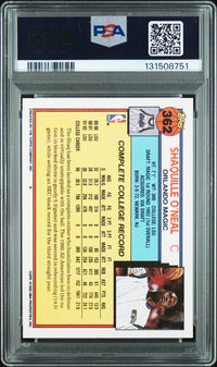 Graded 1992-93 Topps Shaquille O'Neal #362 Rookie RC Basketball Card PSA 10 Auto Grade Gem Mint