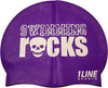 Swimming Rocks Silicone Swim Cap