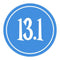 Blue / 13.1 Mile