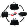 Texas Black Leather Briefcase