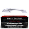Exterior Door Handle Chrome Replacement for Dodge Durango (2011-2024) / Jeep Grand Cherokee (2011-2024) OE Part # 4589884AM, 4589884AE | Front Right Passenger Side w/o Keyhole