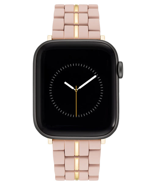 NINE WEST Fashion Rubberized Bracelet for Apple Watch Secure Adjustable Apple Watch Band Replacement Fits Most Wrists