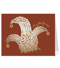 Skeese Greets Jester "I'm a fool for you" Greeting Card (Blank Inside)