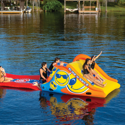 WOW Watersports Slide and Water Walkway Slide N Smile Combo