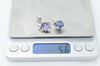 Diamonique Amethyst Cubic Zirconia Sterling Silver Necklace Pendants